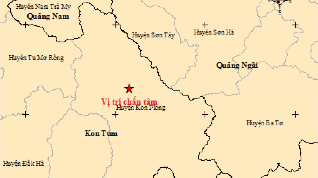 Two new minor quakes strike Kon Tum province